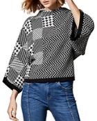 Karen Millen Check Jacquard Sweater