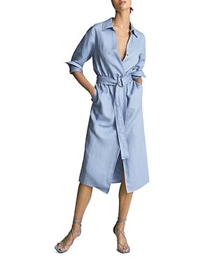 Reiss Emily Belted Shirt Dress