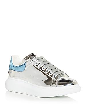 Alexander Mcqueen Men's Oversized Metallic Leather Low Top Sneakers