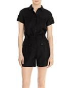 Karl Lagerfeld Paris Cuffed Sleeve Romper