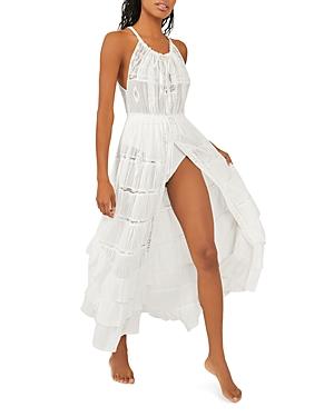Free People Dolly Crochet Skirted Bodysuit