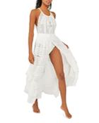 Free People Dolly Crochet Skirted Bodysuit