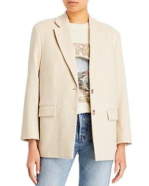 Anine Bing Sonora Button Front Blazer