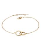 Bloomingdale's Double Twist Ankle Bracelet In 14k Yellow Gold - 100% Exclusive