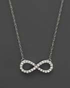 Diamond Infinity Pendant Necklace In 14k White Gold, .20 Ct. T.w. - 100% Exclusive