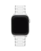 Michele Apple Watch White Silicone Wrapped Interchangeable Bracelet, 38-42mm