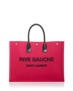 Saint Laurent Rive Gauche Felted Wool Tote