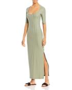 Jonathan Simkhai Amanda Ribbed Maxi Dress