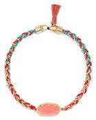 Kendra Scott Elaina Coral Illusion Braided Friendship Bracelet