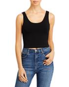 Eileen Fisher Scoop Neck Cropped Tank Top
