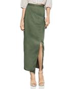 Bcbgmaxazria Faux-wrap Maxi Skirt