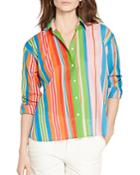 Lauren Ralph Lauren Petites Variegated Stripe Shirt