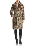 Kendall And Kylie Leopard Print Faux Fur Coat