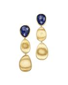 Marco Bicego 18k Yellow Gold Lapis Three Drop Earrings - 100% Exclusive