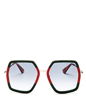 Gucci Oversized Square Sunglasses, 56mm