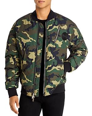 Karl Lagerfeld Paris Camo Bomber Jacket