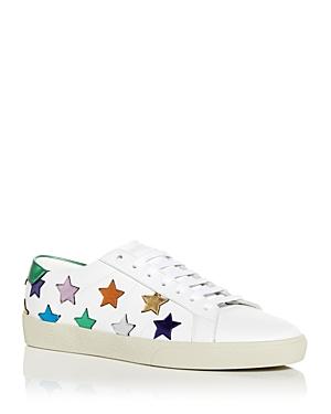 Saint Laurent Men's Court Classic Sl/06 Star Low Top Sneakers