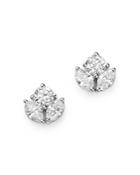Bloomingdale's Round & Marquise Diamond Stud Earrings In 14k White Gold, 0.75 Ct. T.w. - 100% Exclusive