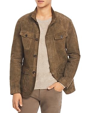 Michael Kors Suede Regular Fit Field Jacket