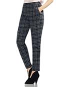 Vince Camuto Plaid Slim-leg Pants