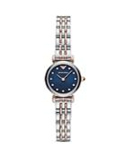 Emporio Armani Blue Dial Stainless Steel Watch, 22mm
