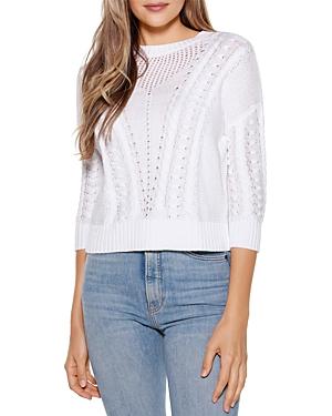 Belldini Open Cable Knit Pullover Sweater