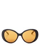 Moschino Oval Mirrored Sunglasses, 56mm