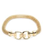 Ralph Lauren Interlocking Link Mesh Flex Bracelet