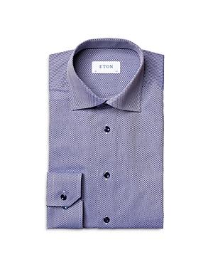 Eton Cotton Geo Dobby Contemporary Fit Dress Shirt