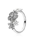 Pandora Ring - Sterling Silver, Cubic Zirconia & Enamel Shimmering Bouquet