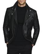 Reiss Mimo Leather Biker Jacket