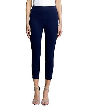 L'agence Rosalie Cropped Denim Leggings In Midnight