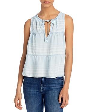 Bella Dahl Tiered Tie Neck Tank
