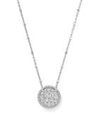 Round And Princess-cut Diamond Cluster Pendant Satellite Necklace In 14k White Gold, 1.0 Ct. T.w. - 100% Exclusive