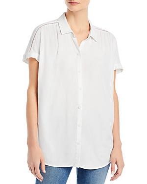 Beachlunchlounge Rileah Solid Button Up Shirt