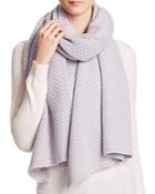 C By Bloomingdale's Cashmere Honeycomb Knit Scarf - 100% Exclusive