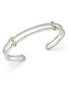 Diamond Cuff In 14k White And Yellow Gold, 1.25 Ct. T.w.