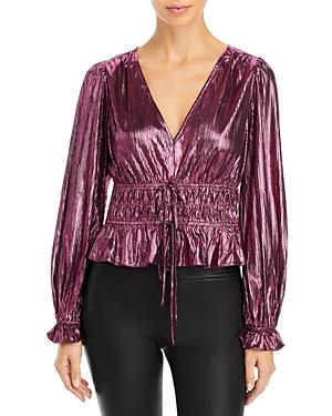 Lucy Paris Celine Metallic Top