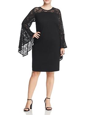 Vince Camuto Plus Lace Bell Sleeve Dress