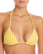Lemlem Zala Printed Triangle Bikini Top