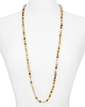 Chan Luu Beige Beaded Natural Mix Necklace, 38