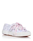 Superga Women's Floral Print Low Top Sneakers