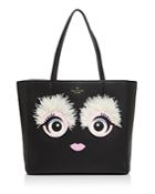 Kate Spade New York Imagination Monster Eyes Leather Tote