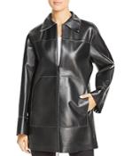 Lafayette 148 New York Christopher Leather Mid-length Jacket