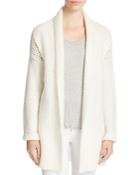 Suncoo Georgina Open Knit Paneled Cardigan