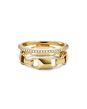 Michael Kors Pave Link Stacked Ring
