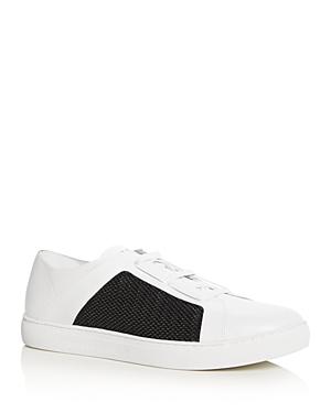 Armani Men's Leather & Mesh Lace Up Sneakers