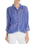 Joie Lidelle Smocked-detail Button-down Shirt