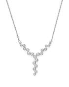 Bloomingdale's Diamond Bezel Y Necklace In 14k White Gold, 0.50 Ct. T.w. - 100% Exclusive