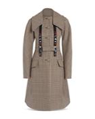 Lanvin Fit-and-flare Virgin Wool Kimono Sleeve Coat